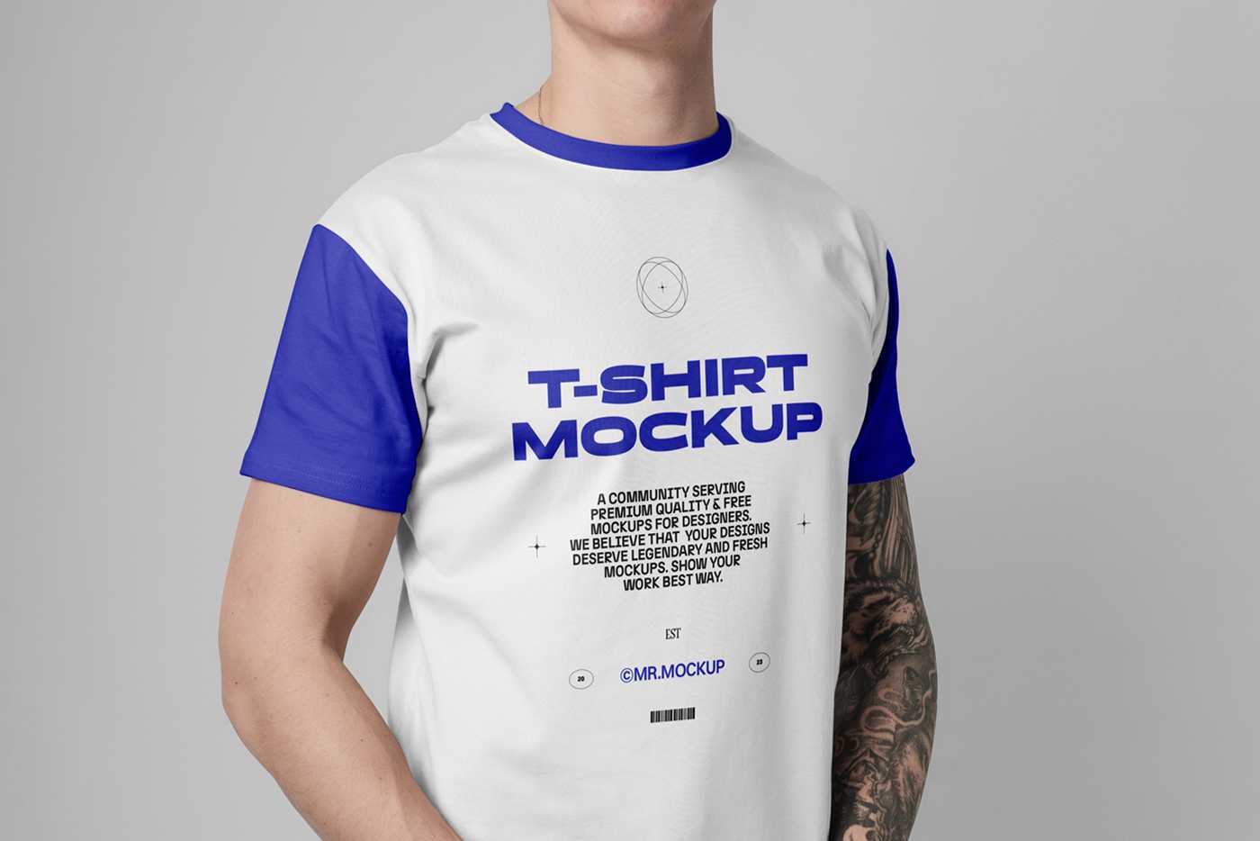 Free Front T-Shirt Mockup