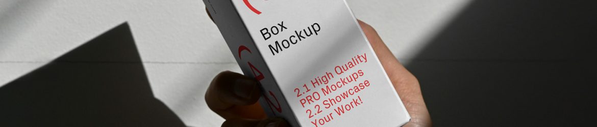 Free Front View Cosmetic Box Mockup