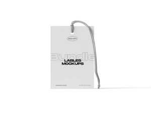 Free Front View of a Label on Rope Mockup Free PSD
