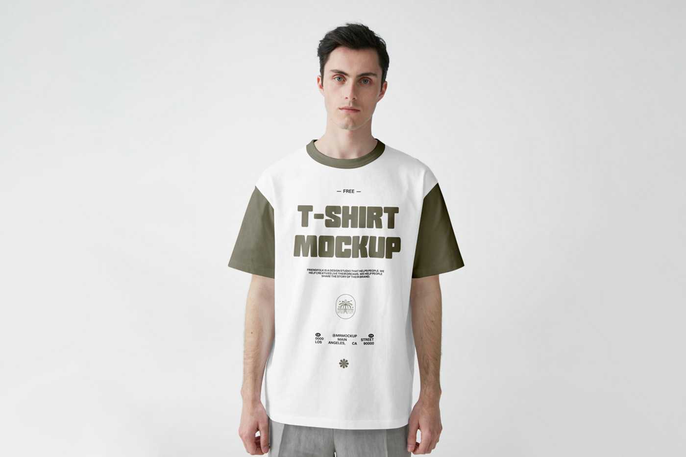 Free Front View T-Shirt Mockup