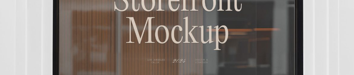 Free Front view Window Mockup