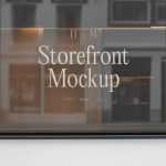 Free Front view Window Mockup