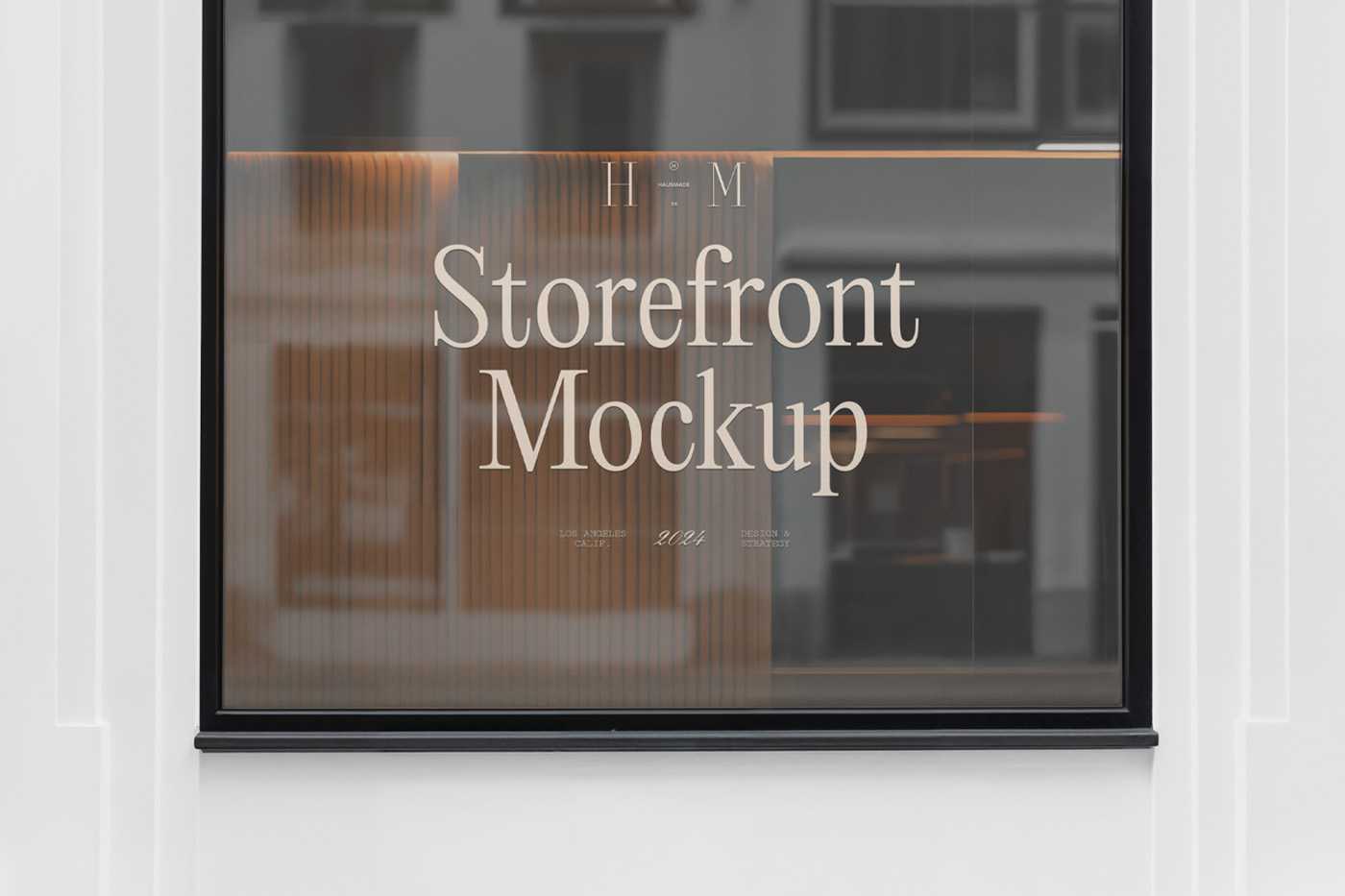 Free Front view Window Mockup