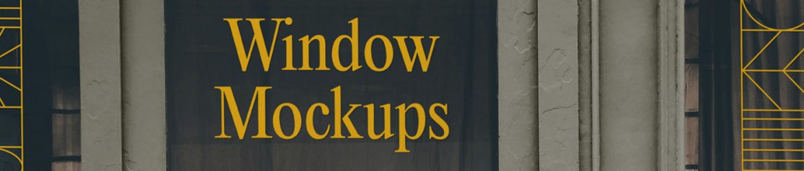 Free Front View Window Mockups