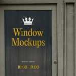 Free Front View Window Mockups