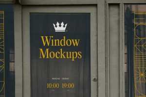 Free Front View Window Mockups