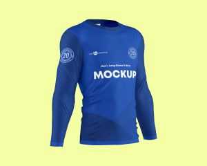 Free Full Sleeve Jersey Mockup PSD 3 Set