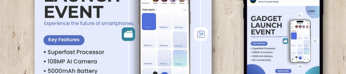 Free Gadget Launch Event Social Media Post PSD Template