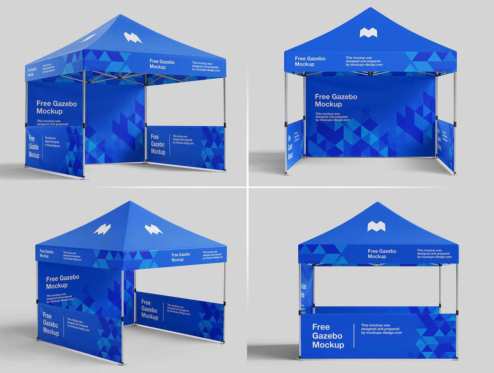 Free Gazebo Mockups PSD set