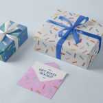 Free Gift Box PSD Mockup