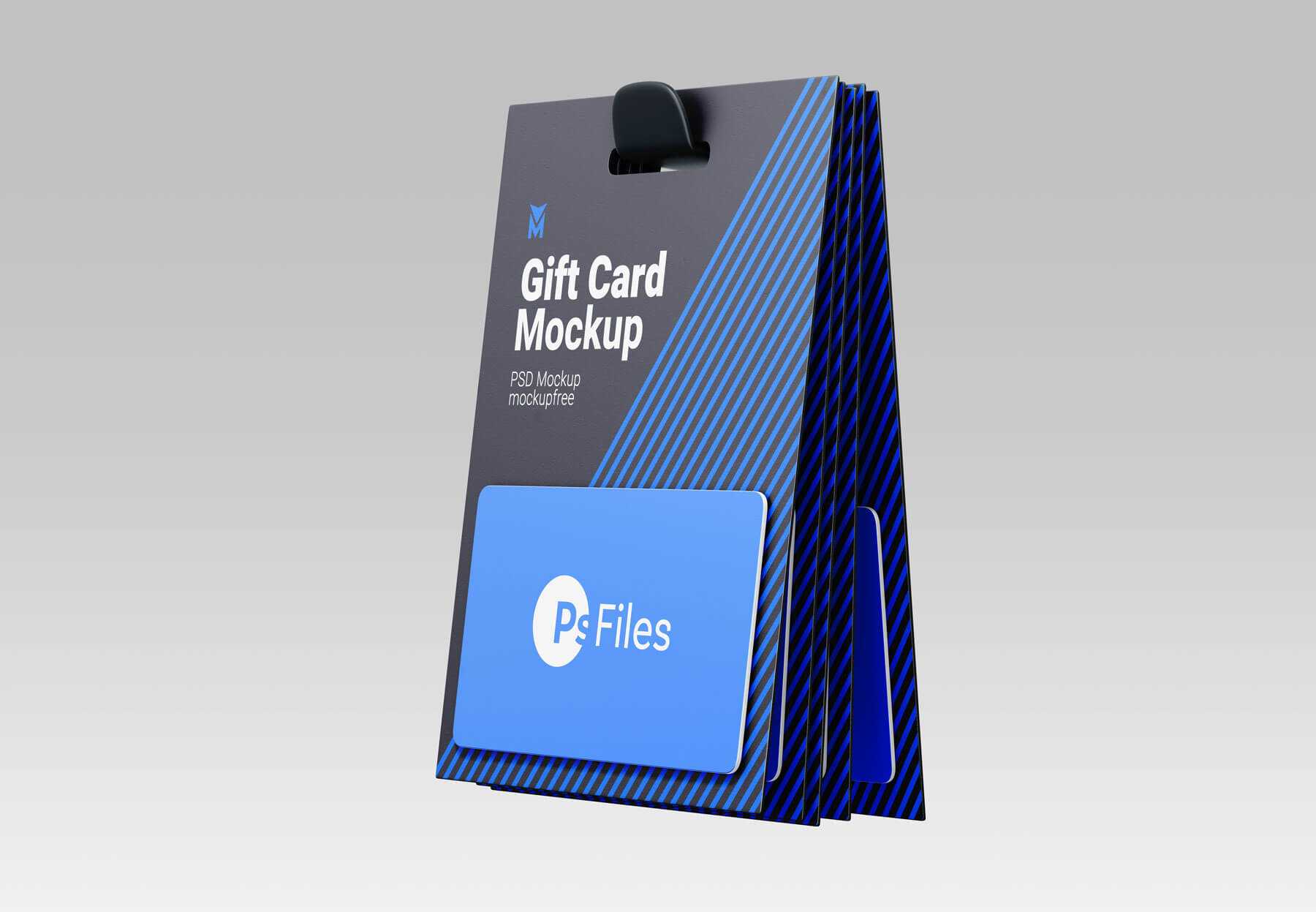 Free Gift Card Blister Packaging Mockup 3 PSD Set