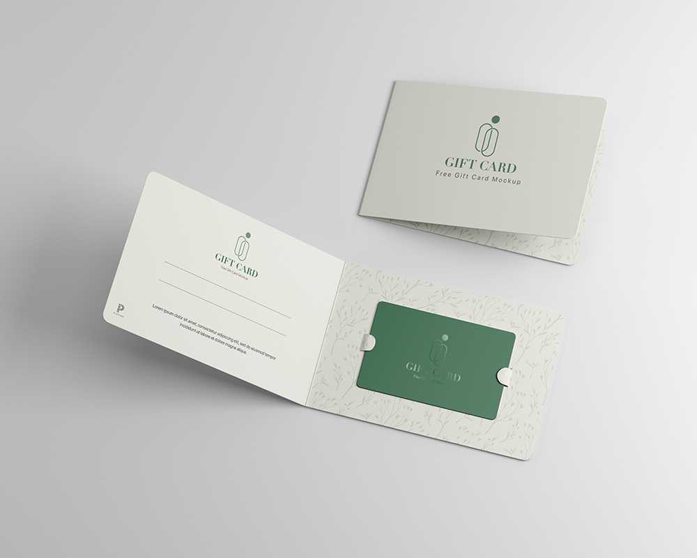 Free Gift Card Mockup PSD - Membership Card Mockup