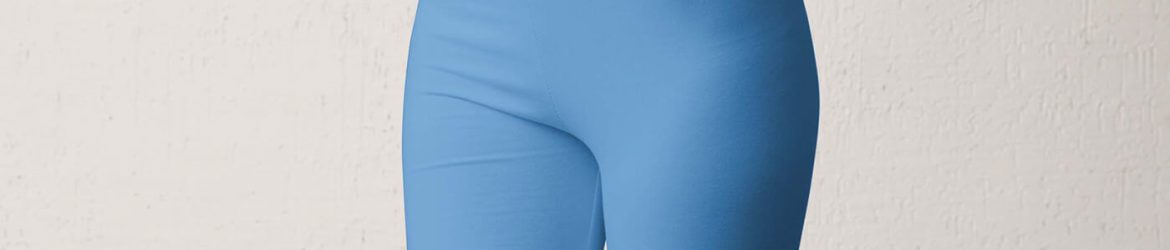 Free Girl Short Leggings Mockup PSD