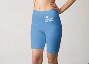 Free Girl Short Leggings Mockup PSD