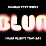 Free Glam Sparkles Blur Text Effect PSD