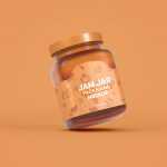 Free Glass Jam Jar Packaging Mockup
