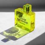 Free Glass Perfume Bottle Mockup