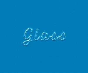 Free Glass Text Effect PSD