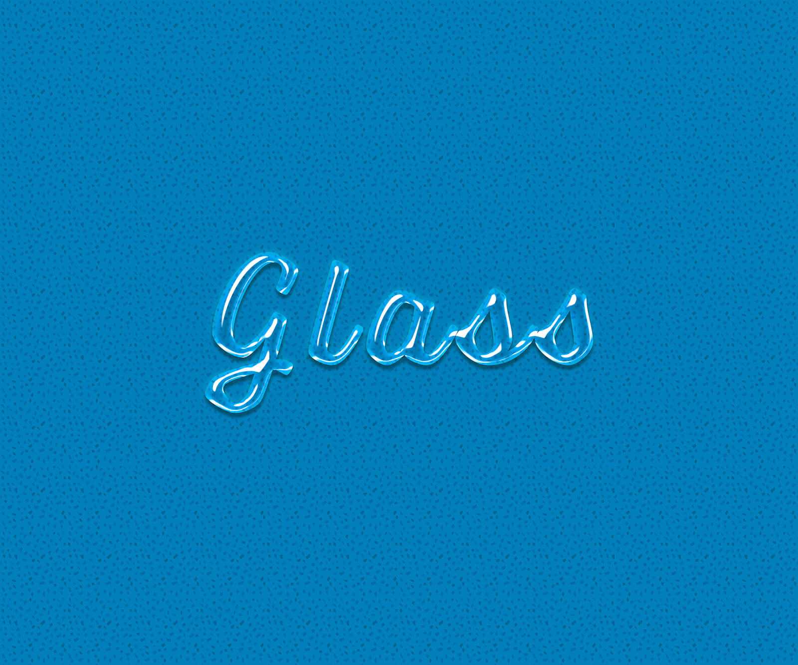 Free Glass Text Effect PSD