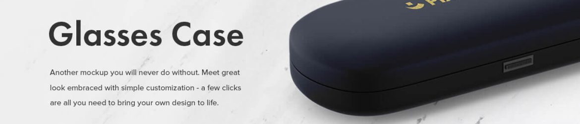 Free Glasses Specs Case Mockup PSD