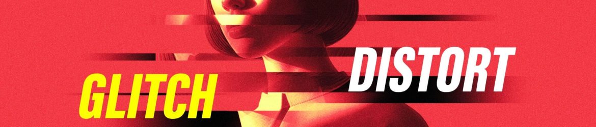 Free Glitch Distort Photo Effect PSD