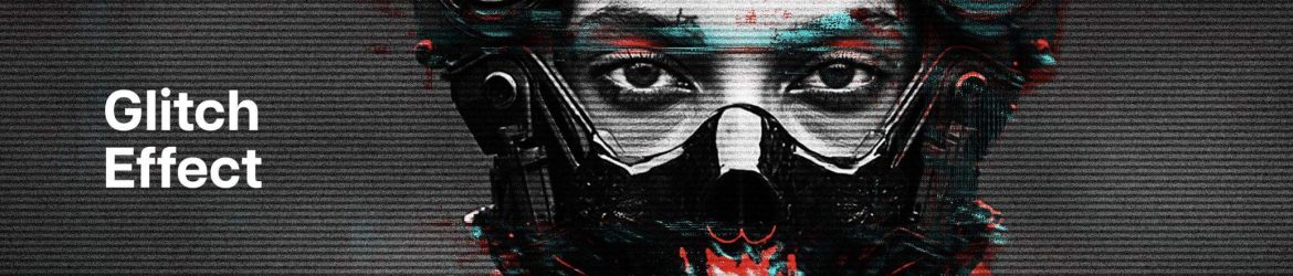 Free Glitching Monitor Photo Effect PSD