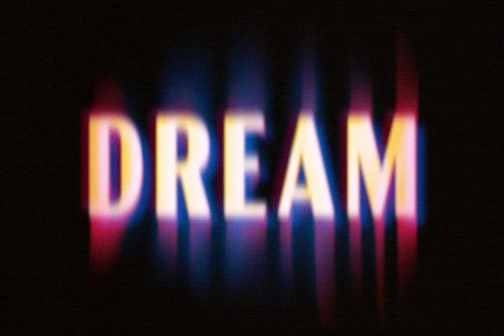Free Glowing Ghost Blurred Text Effect Mockup PSD Download