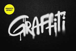 Free Graffiti Text Effect PSD