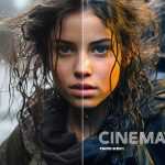 Free Grainy Cinematic Photo Effect PSD file