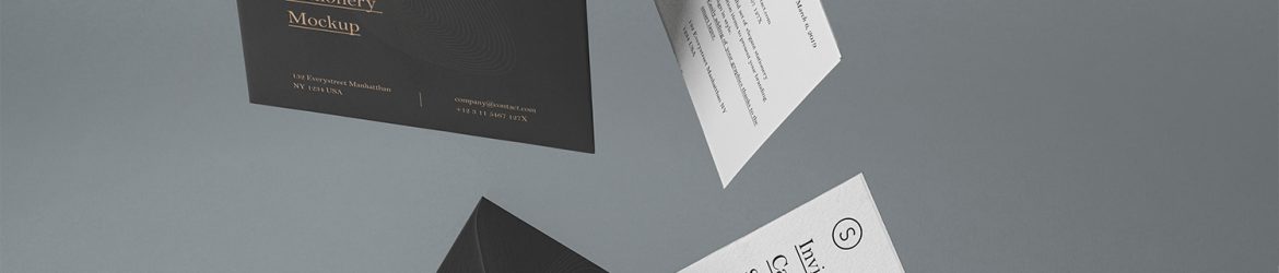 Free Gravity PSD Invitation Mockup
