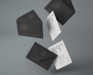 Free Gravity PSD Invitation Mockup