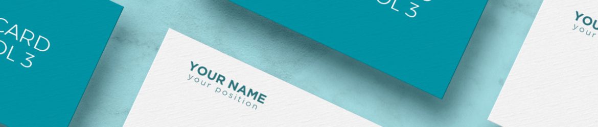 Free Grid Business Cards Mockup PSD