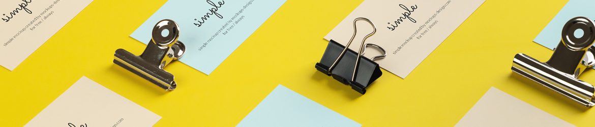 Free Grid Business Cards Mockup PSD