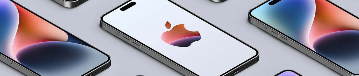 Free Grid iPhone 14 Pro Max Mockup PSD