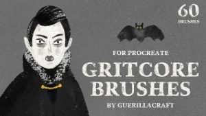 Free Gritcore Brushes for Procreate by Matej Ilčík