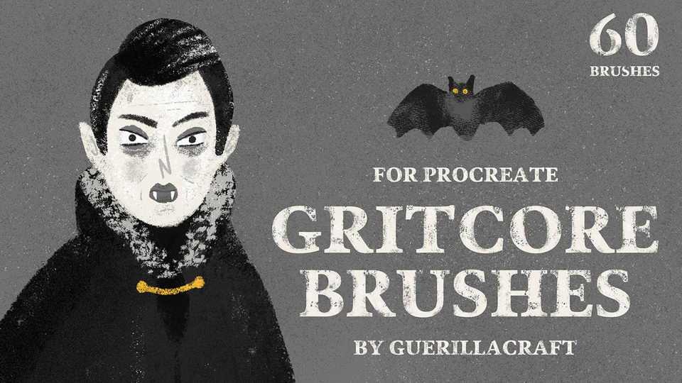 Free Gritcore Brushes for Procreate by Matej Ilčík