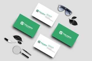 Free Group Business Card Mockup 2 Scene for Branding
