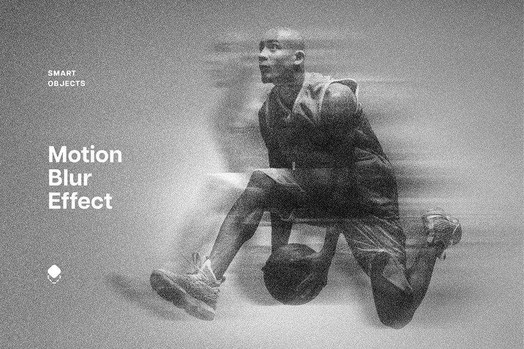 Free Grunge Motion Photo Effect PSD Template