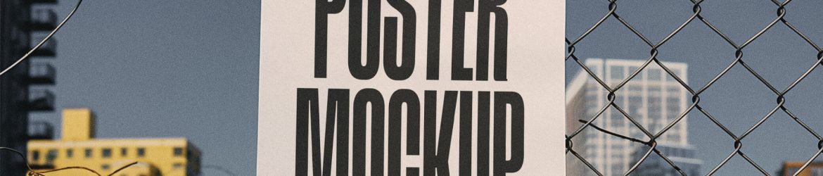 Free Grunge Urbanistic Poster Mockup PSD