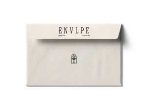 Free Half Open Envelope Mockup PSD Back Side