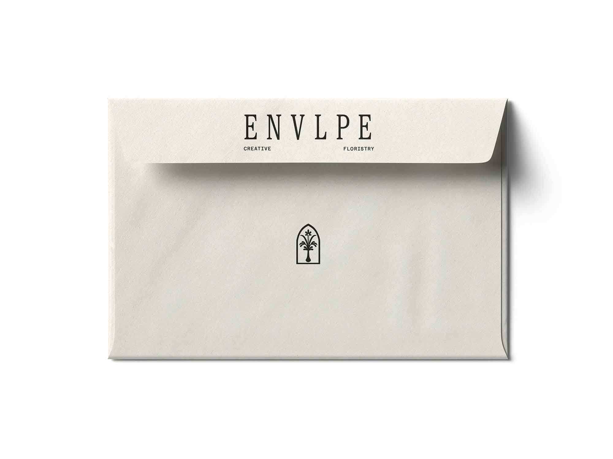 Free Half Open Envelope Mockup PSD Back Side