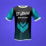 Free Half Sleeves Soccer Jersey Mockup PSD Set Updated