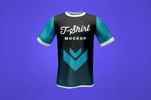 Free Half Sleeves Soccer Jersey Mockup PSD Set Updated