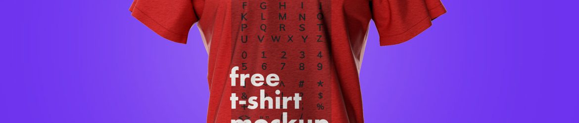 Free Half Sleeves T-Shirt Mockup PSD Vol8