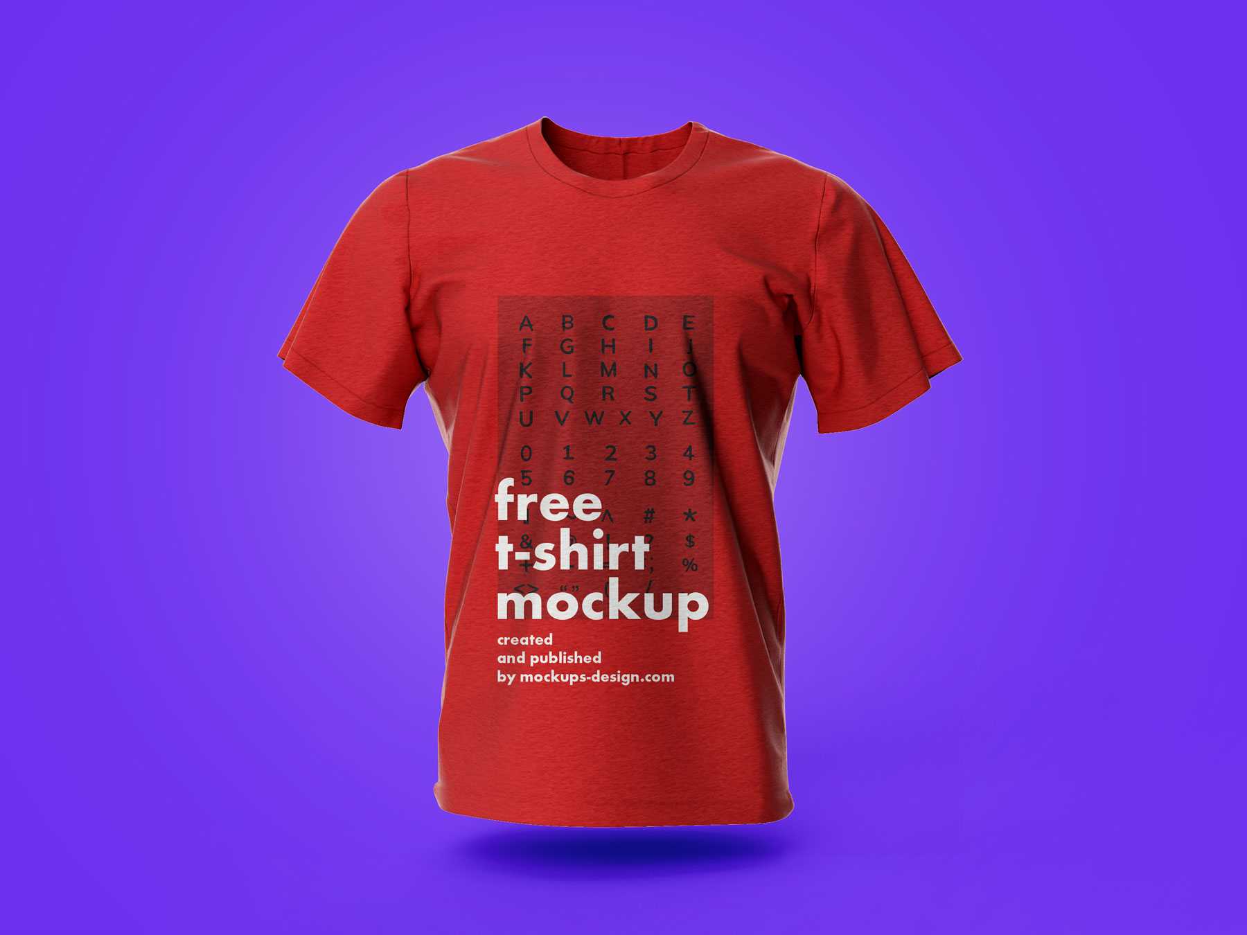 Free Half Sleeves T-Shirt Mockup PSD Vol8
