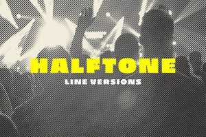 Free Halftone Lines Photo Effect PSD