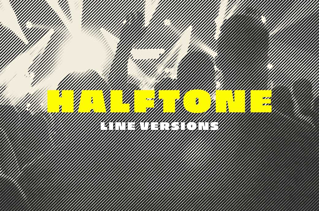 Free Halftone Lines Photo Effect PSD