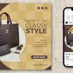Free Hand Bag Social Media Instagram Post Design PSD Template