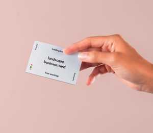 Free Hand Holding Card Mockup PSD