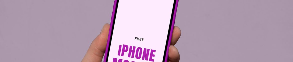 Free Hand Holding iPhone Pro Mockup